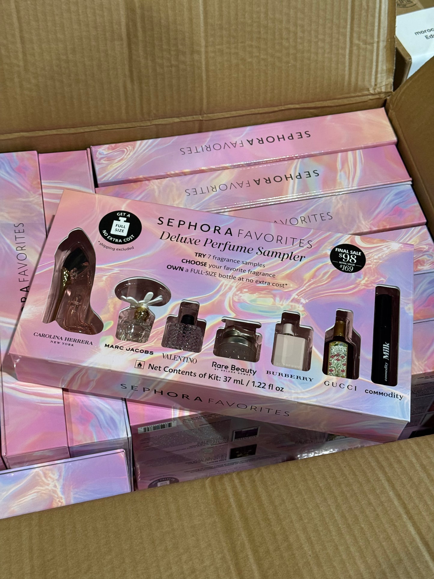 Sephora favorite perfume sampler set with one full size redeem voucher