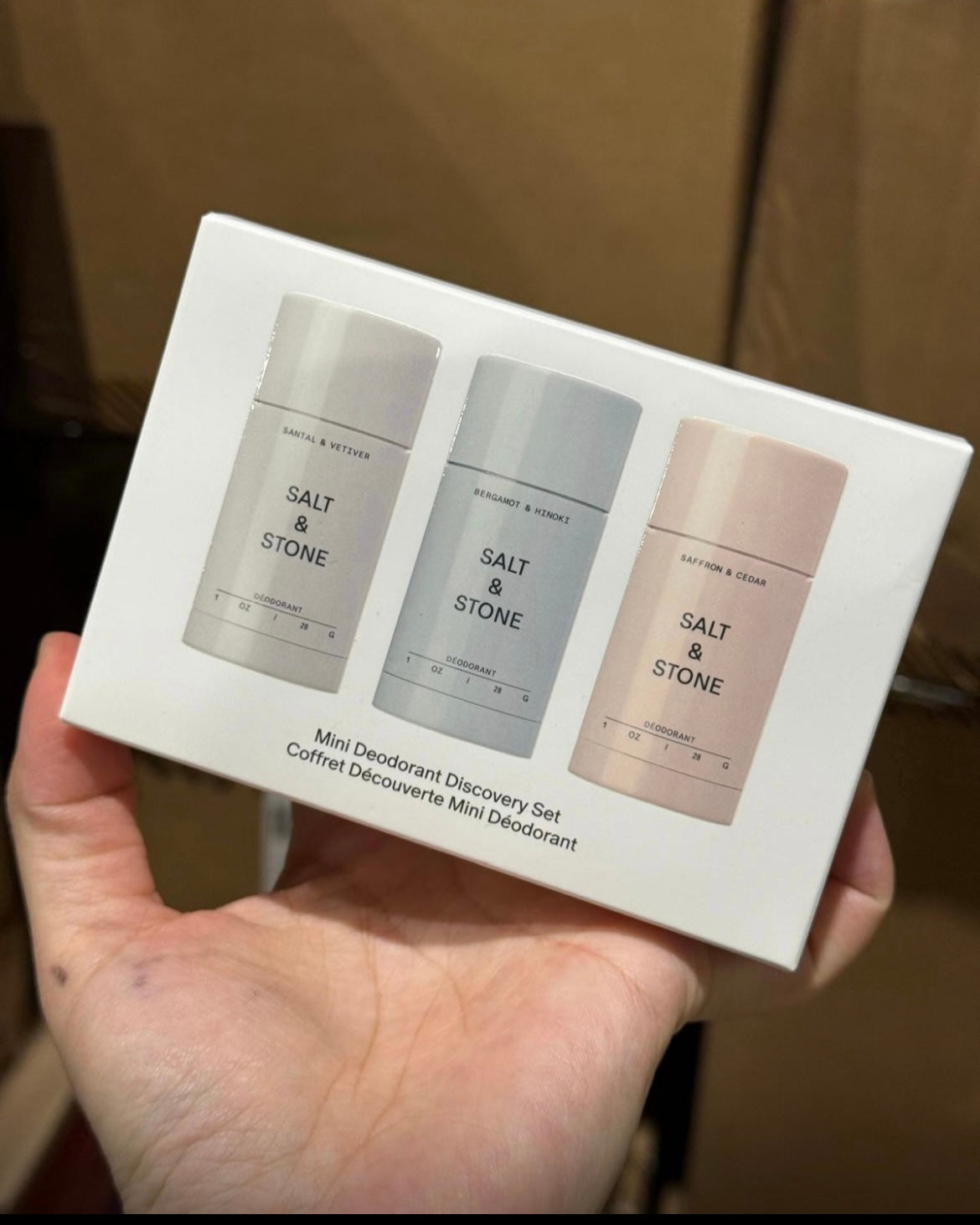 Salt & Stone 
Mini Deodorant Discovery Gift Set