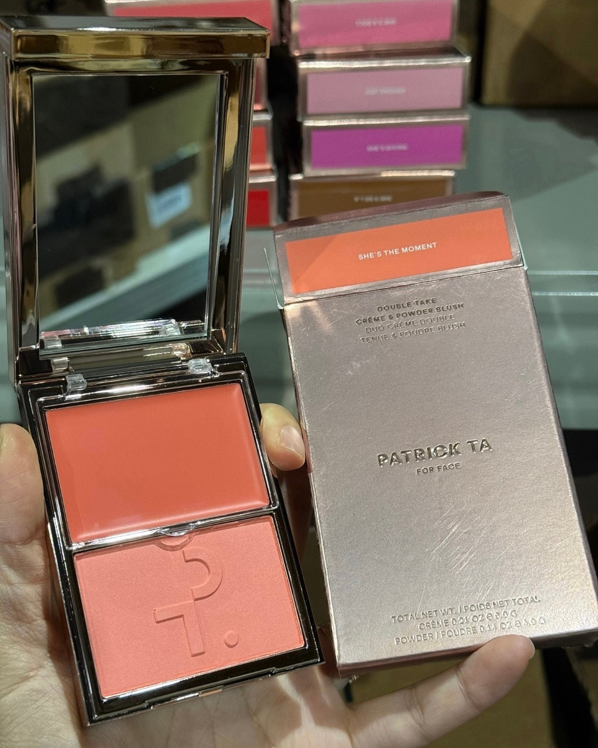 PATRICK TA 
Major Headlines Double-Take Crème & Powder Blush Duo
