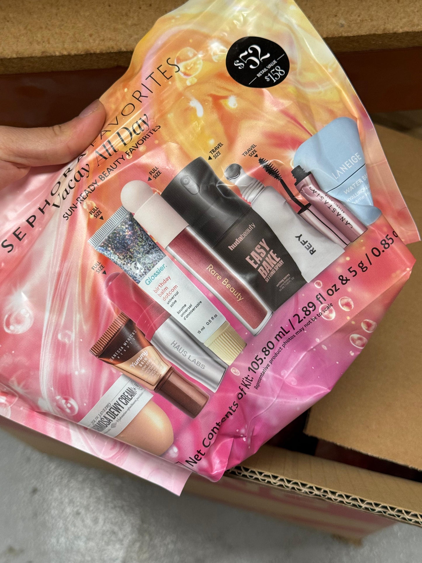 Sephora Favorites 
Vacay All Day Makeup and Skincare Value Set